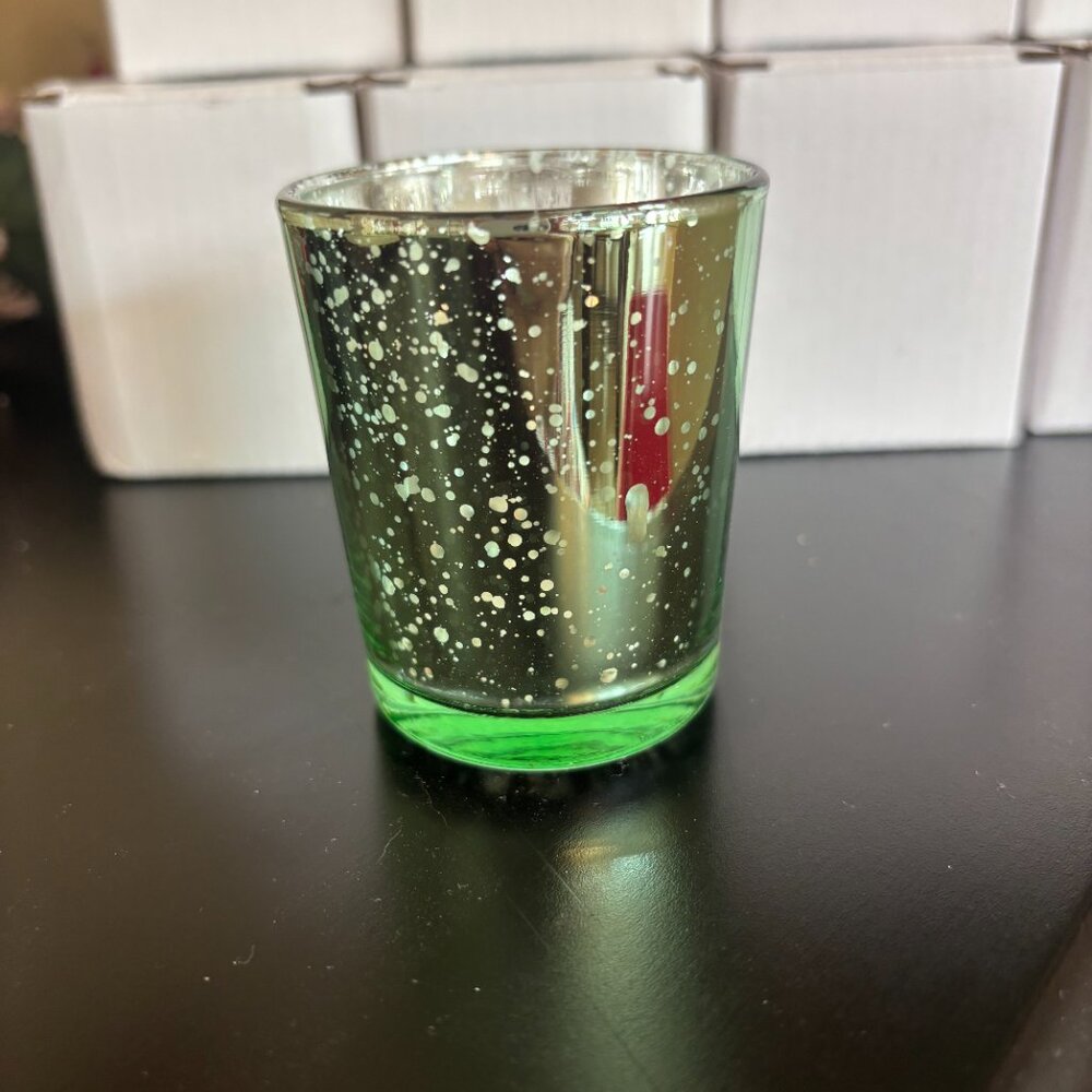 Just Artifacts Mercury Glass Votive Candle Holder 2.75-Inch Set of 14